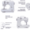 Multi Function Household Sewing Machine With Presser Foot Set And Lock Edge Feature 2