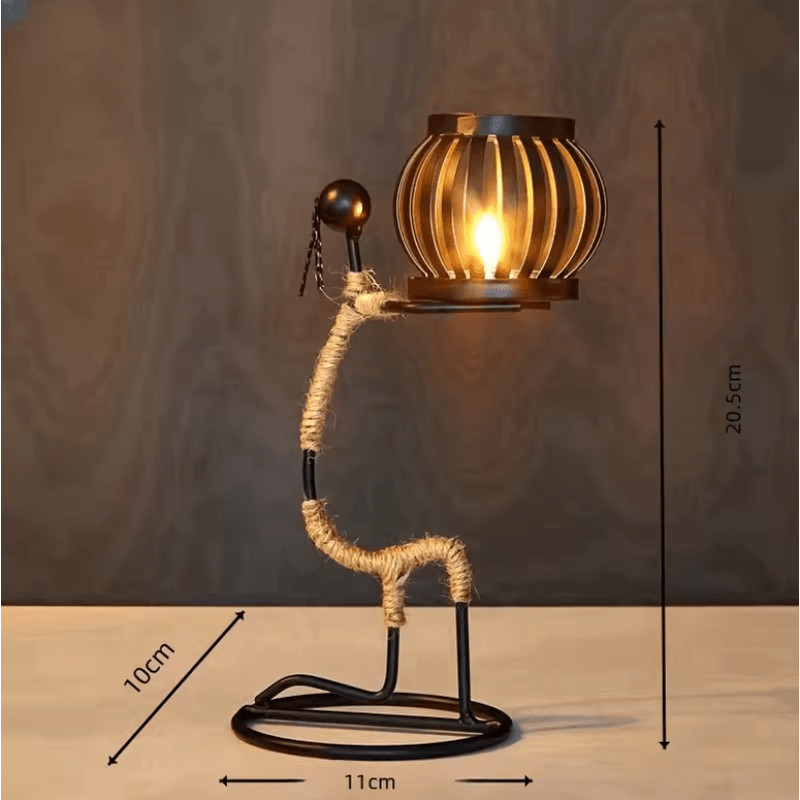 Nordic Abstract Metal Candle Holder Sculpture For Modern Home Decor 7