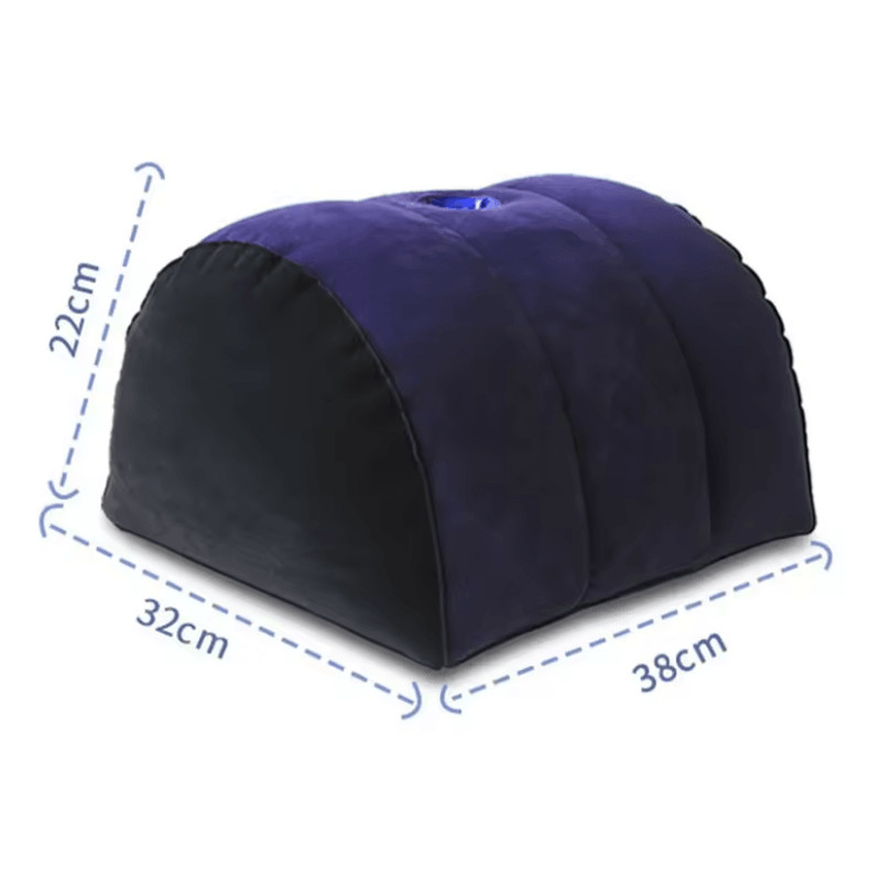Inflatable Position Support Pillow For Couples With Half Moon Design 4