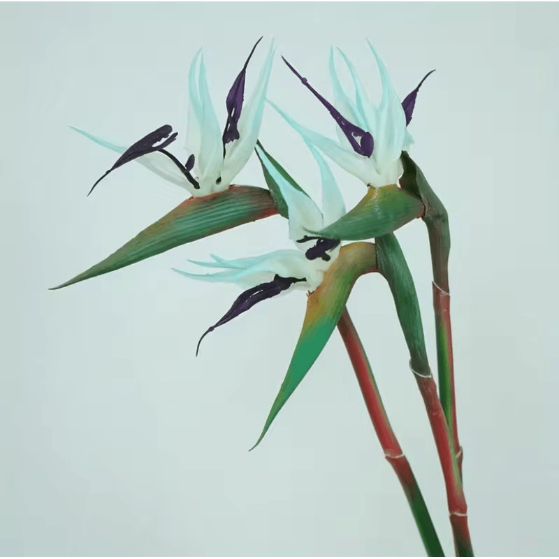 Artificial Bird Of Paradise Flowers With Long Stems For Tropical Home And Party Decor 4