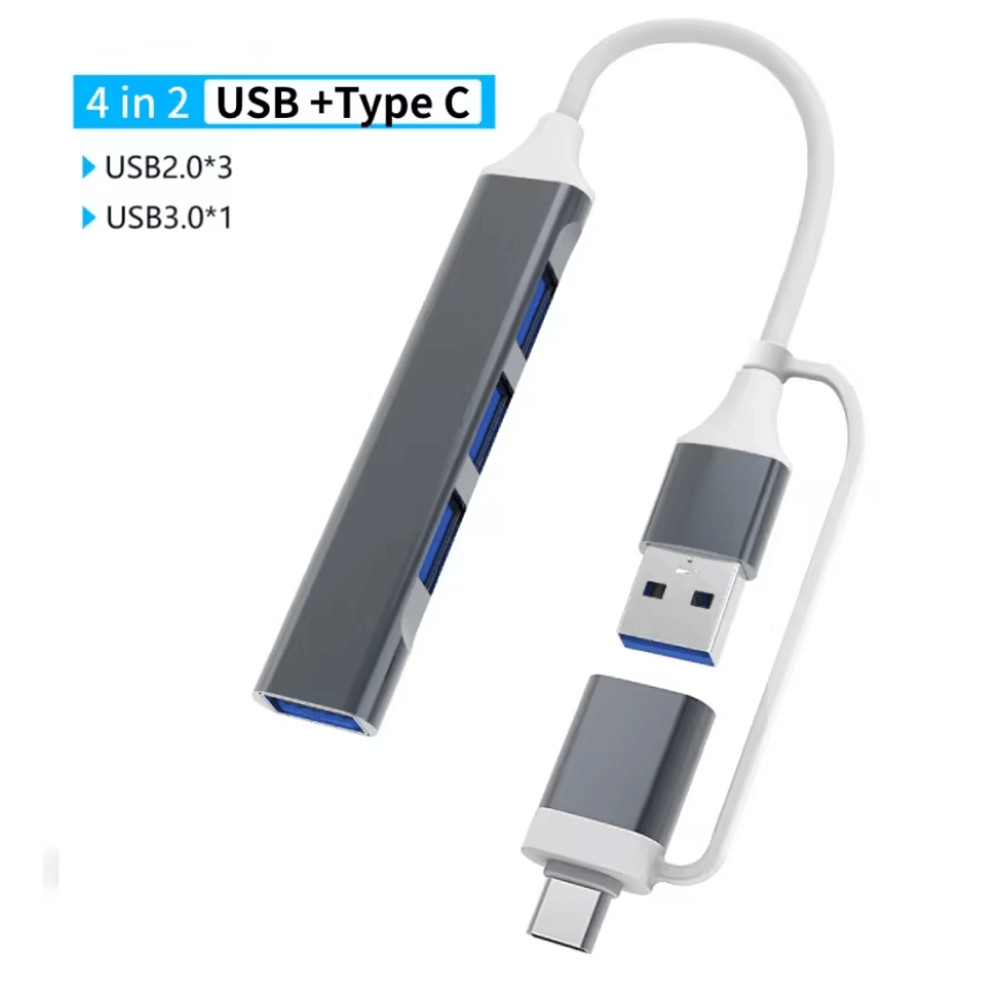 USB C Multi Hub Adapter With Card Reader Audio And USB Expansion For Macbook And Laptop 2