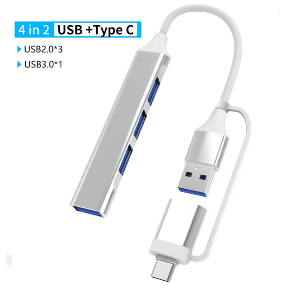 USB C Multi Hub Adapter With Card Reader Audio And USB Expansion For Macbook And Laptop 3