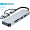 USB C Multi Hub Adapter With Card Reader Audio And USB Expansion For Macbook And Laptop 5