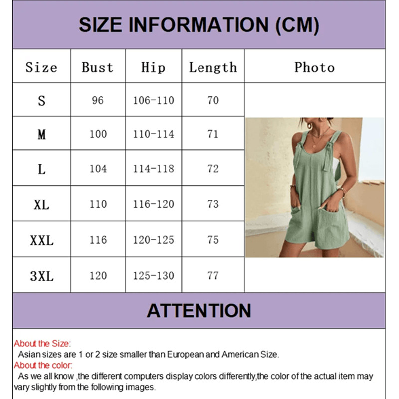 Womens Sleeveless Casual Summer Jumpsuit With Pockets For Street And Office Wear 8