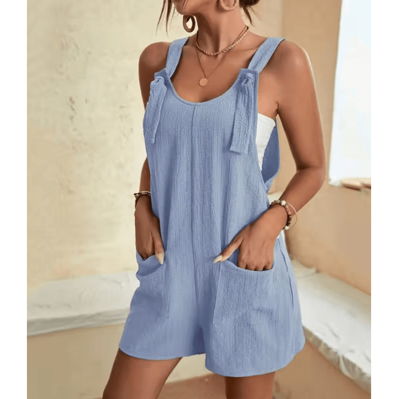 Womens Sleeveless Casual Summer Jumpsuit With Pockets For Street And Office Wear 5