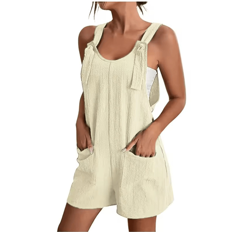 Womens Sleeveless Casual Summer Jumpsuit With Pockets For Street And Office Wear 7