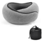 Memory Foam Travel Neck Pillow With Adjustable UShaped Snail Design 3