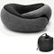 Memory Foam Travel Neck Pillow With Adjustable UShaped Snail Design 4