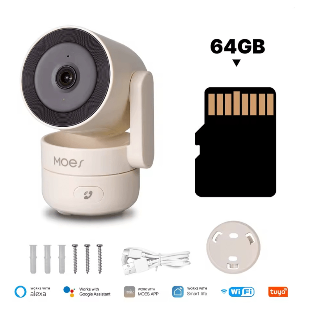 SecureHome 4MP Smart Indoor Pan Tilt Security Camera 4