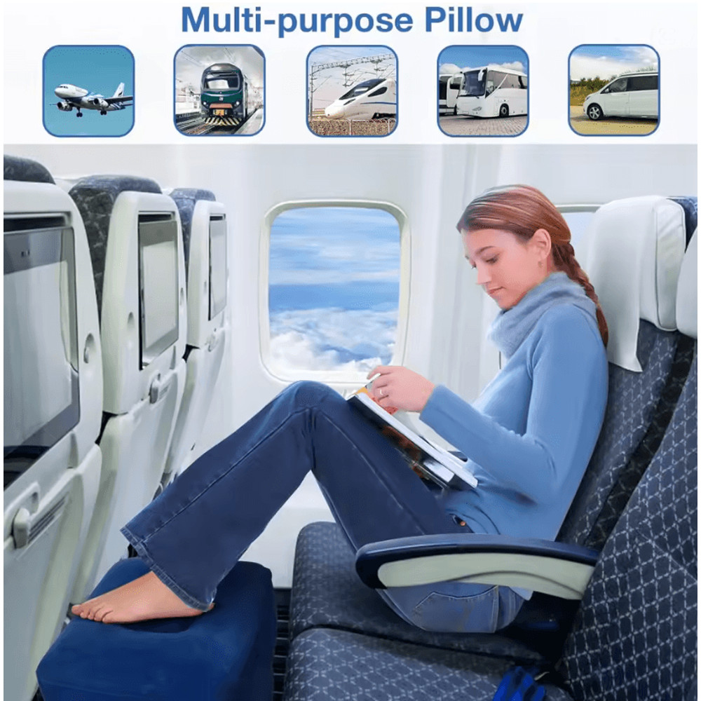 ComfortStep Inflatable Airplane Foot Rest Pillow 6