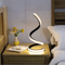 Sleek Spiral LED Table Lamp Touch Dimmable Bedside Light 0