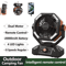 20000mAh Portable Camping Fan With LED Lantern 8 Speed Outdoor Battery Fan 0