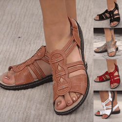 bohemian floral wedge sandals for women comfortable platform outdoor slip ons