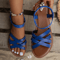 Lightweight Elastic Band Flat Sandals Women Spring Summer Casual Comfort 2