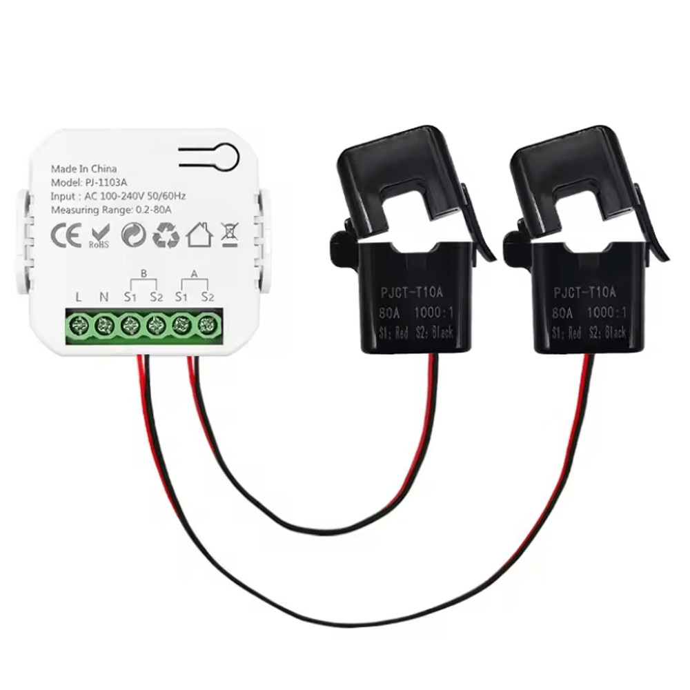 Tuya Smart WiFi Bidirectional Energy Meter With Buzzer Alarm For Export Import Power Monitoring 4