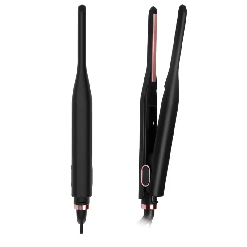 Mini Pencil Flat Iron Adjustable Temperature 310 Inch Short Hair Beard Straightener 0