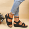 SlipOn Open Toe Casual Sandals For Women Comfortable Party Walking Shoes 2