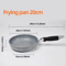 Durable Stone Coated Induction Frying Wok Pan For Home Kitchen Cooking 2
