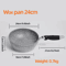 Durable Stone Coated Induction Frying Wok Pan For Home Kitchen Cooking 5