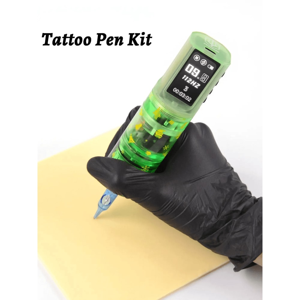 Poseidon Wireless Tattoo Pen Kit Complete Beginner Tattoo Machine Set 2