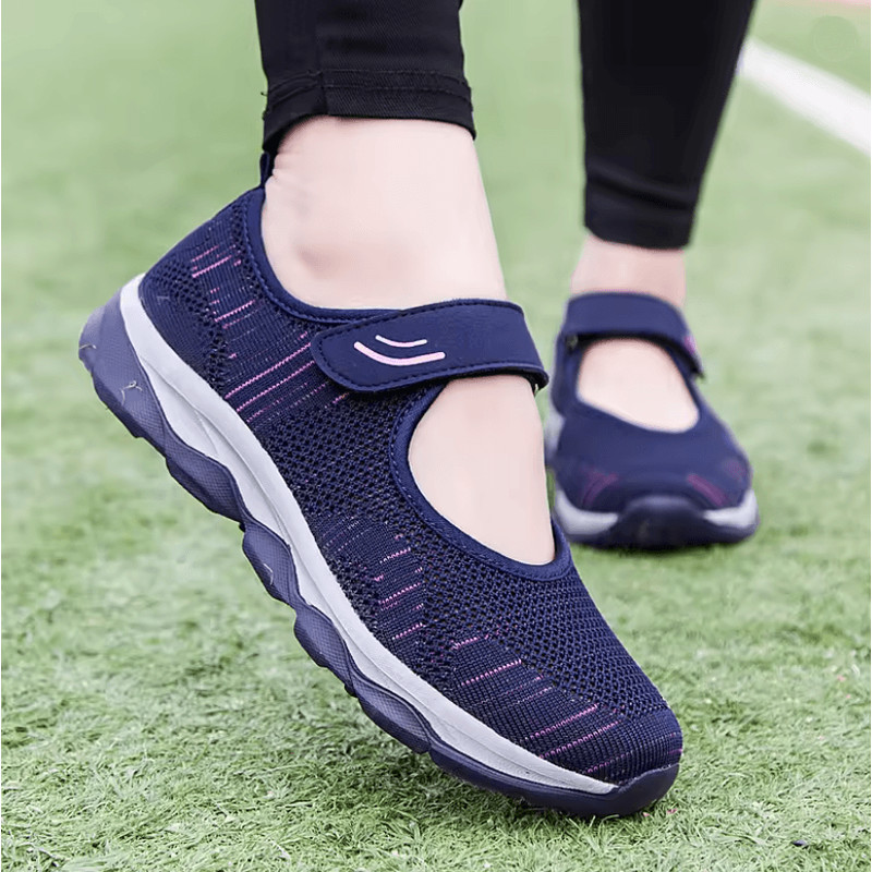 Womens Breathable Mesh Platform Sneakers Lightweight Casual Walking Shoes 0