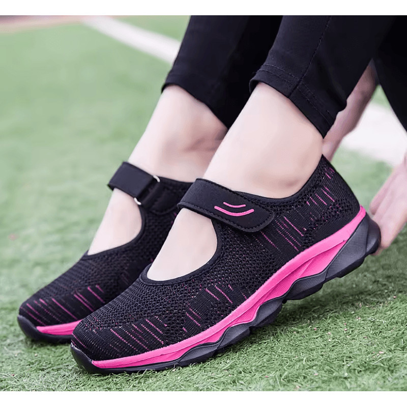 Womens Breathable Mesh Platform Sneakers Lightweight Casual Walking Shoes 5