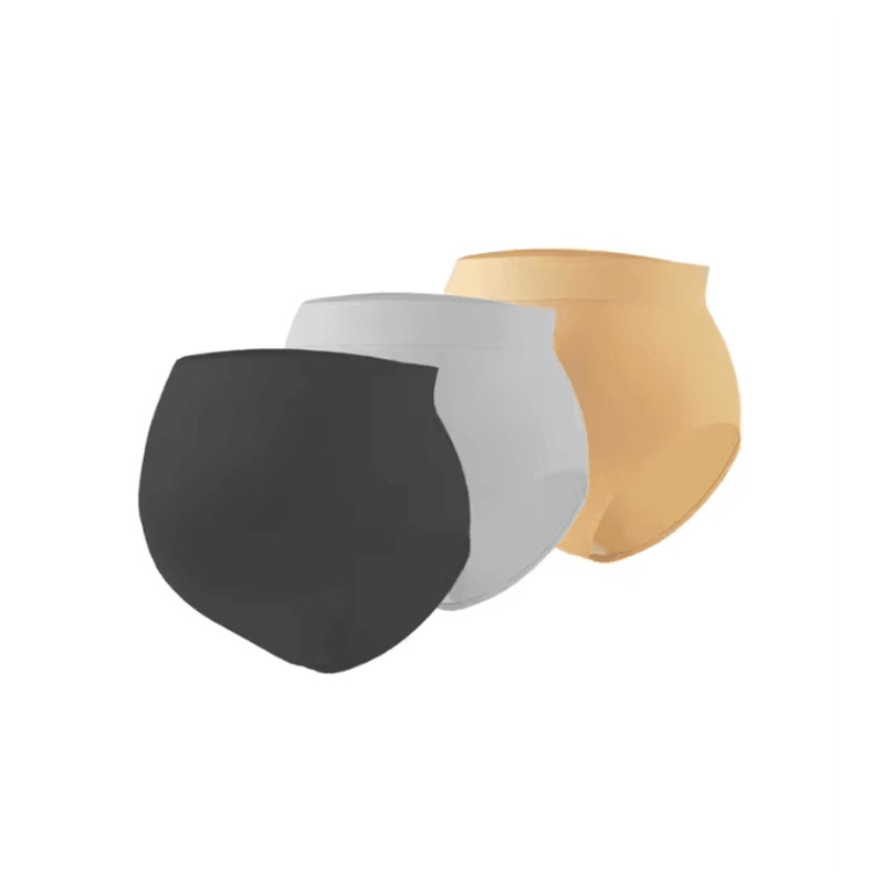 High Waist Seamless Maternity Underwear Briefs Pack Of 3 Comfortable Stretch Pregnancy Panties 1