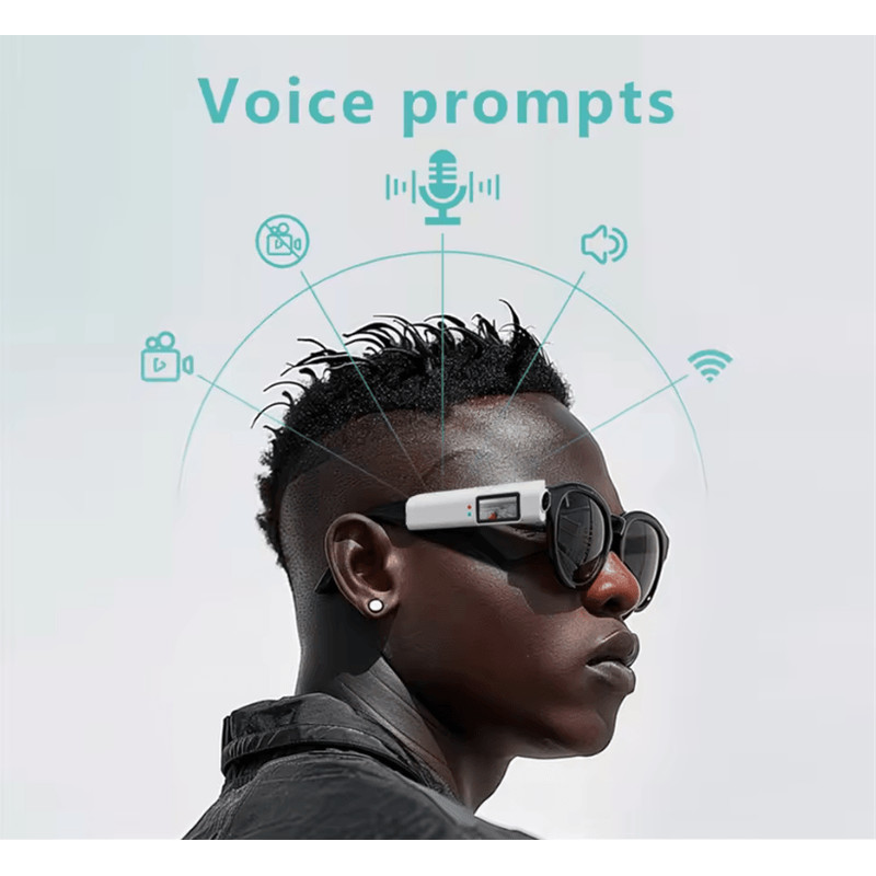 Wireless 27K FPV Camera Glasses With WiFi Control And Audio Recording 1