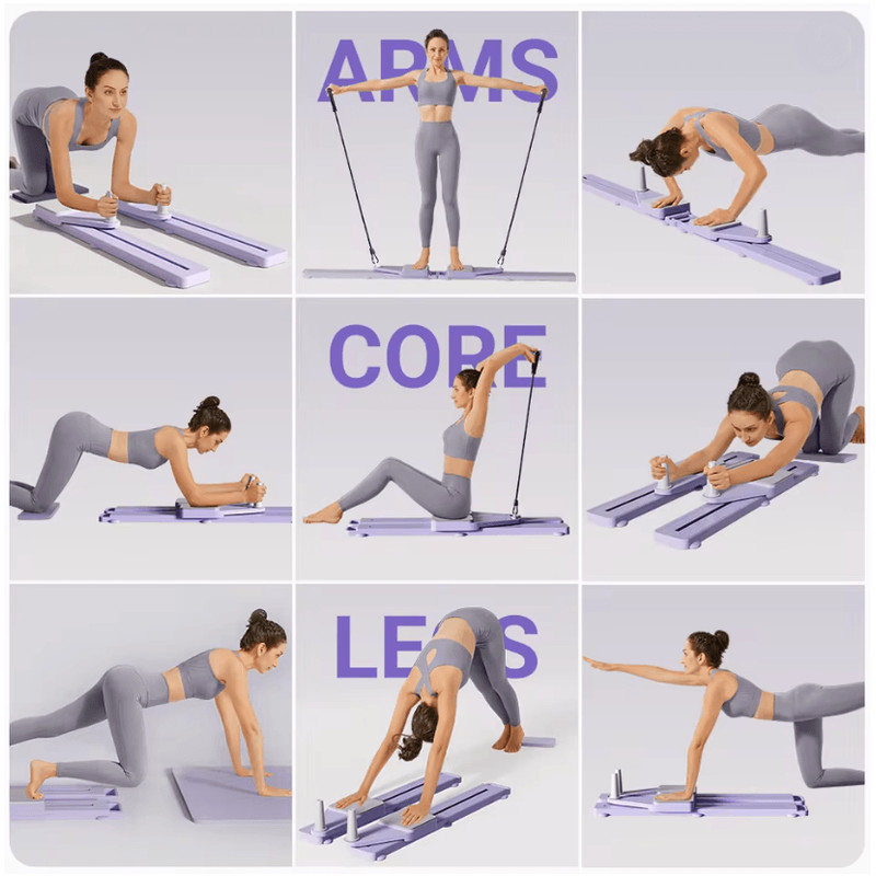 Portable Core And Leg Trainer Split Pilates Board For Home Gym 1