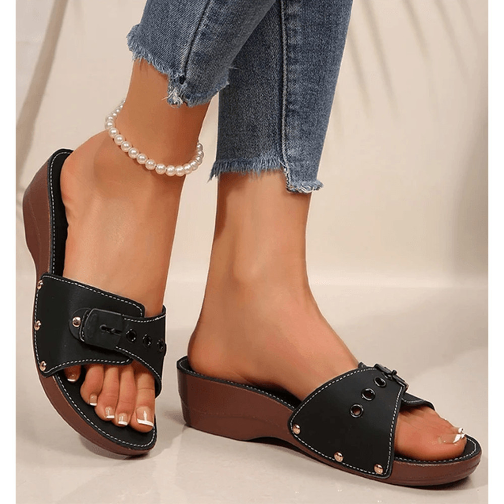 Summer Luxe Soft Wedge Heeled Sandals For Women 5