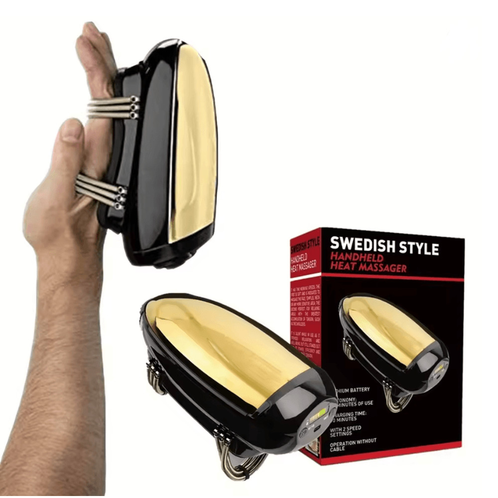 Barberology Pro Cordless Heat Vibration Massager USB Rechargeable Handheld Heat Massager 0