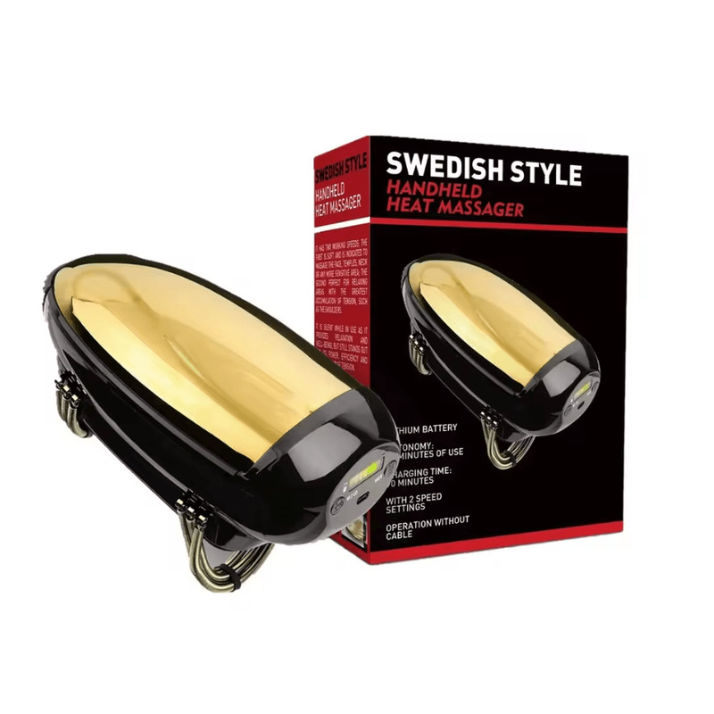 Barberology Pro Cordless Heat Vibration Massager USB Rechargeable Handheld Heat Massager 2