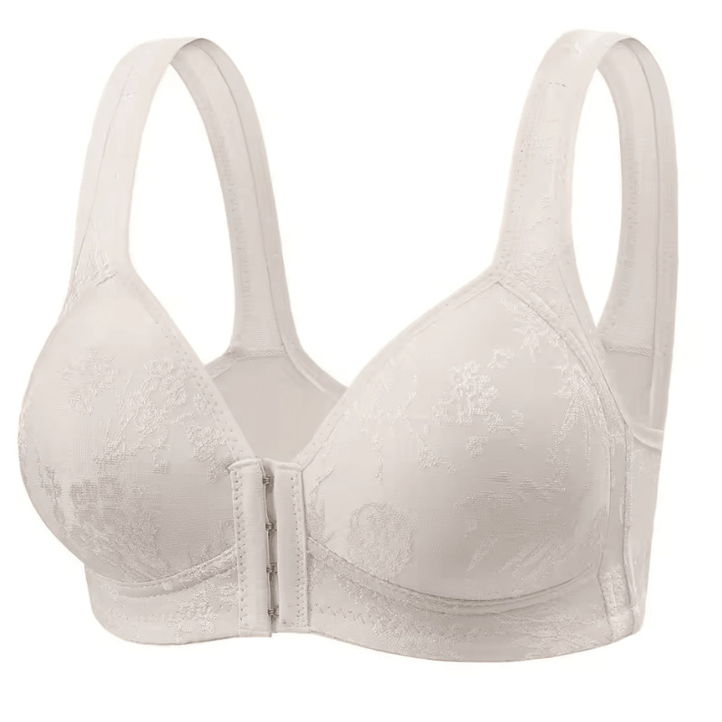 ComfortEase Front Closure Wireless Full Coverage Bra For Women 9