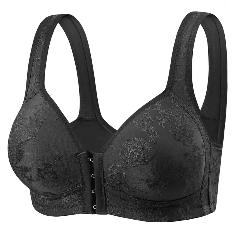 ComfortEase Front Closure Wireless Full Coverage Bra For Women 7