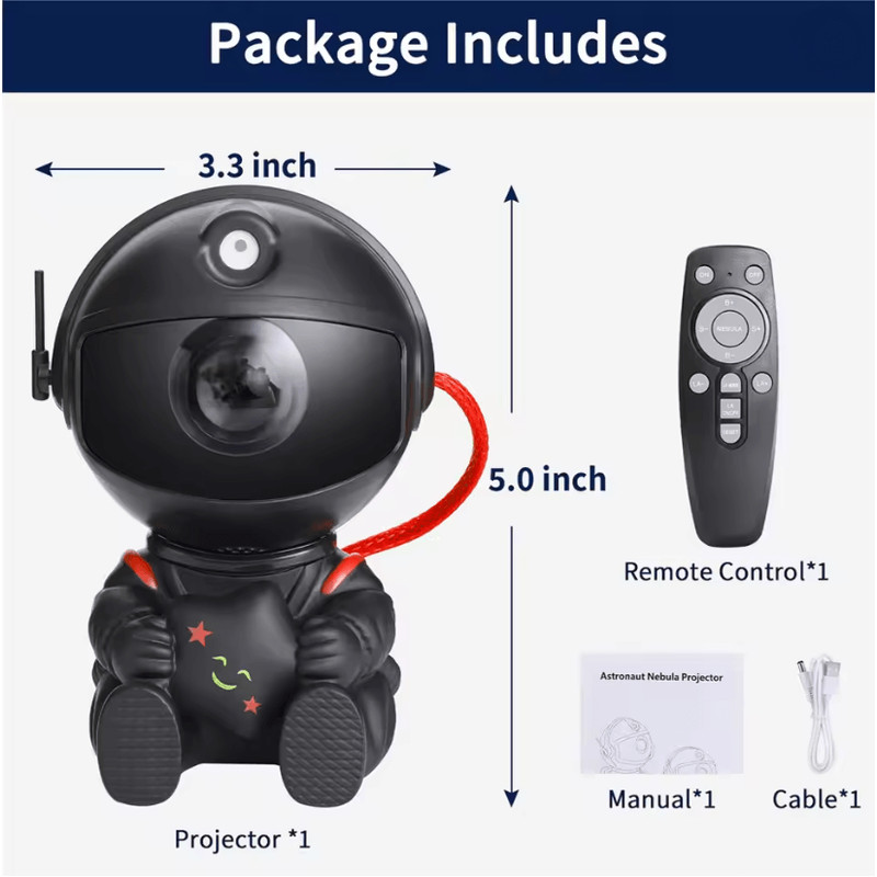 StarDream Astronaut Galaxy Projector LED Night Light 2