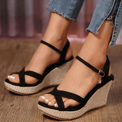 sunluxe waterproof wedge platform sandals for women large size