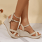 SunLuxe Waterproof Wedge Platform Sandals For Women Large Size 3