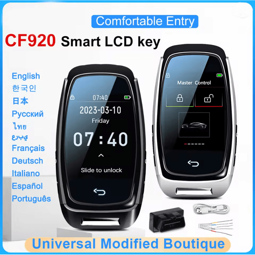 SmartGo CF920 LCD Smart Car Key Universal Keyless Entry Replacement 0