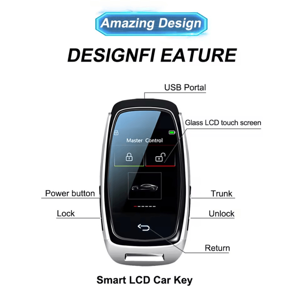 SmartGo CF920 LCD Smart Car Key Universal Keyless Entry Replacement 1