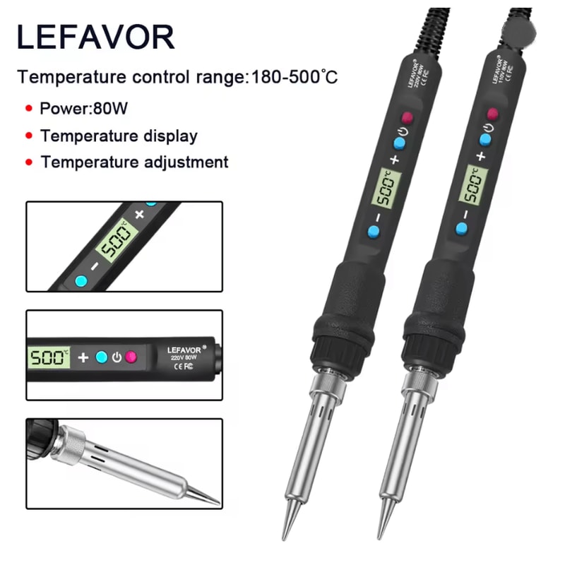 ProTemp 80W Digital Soldering Iron Kit With LCD Display 1