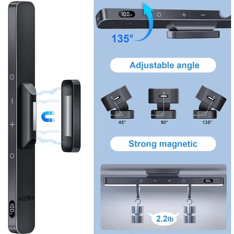LumiGlow 5W Rechargeable Dimmable Makeup And Closet Light 2