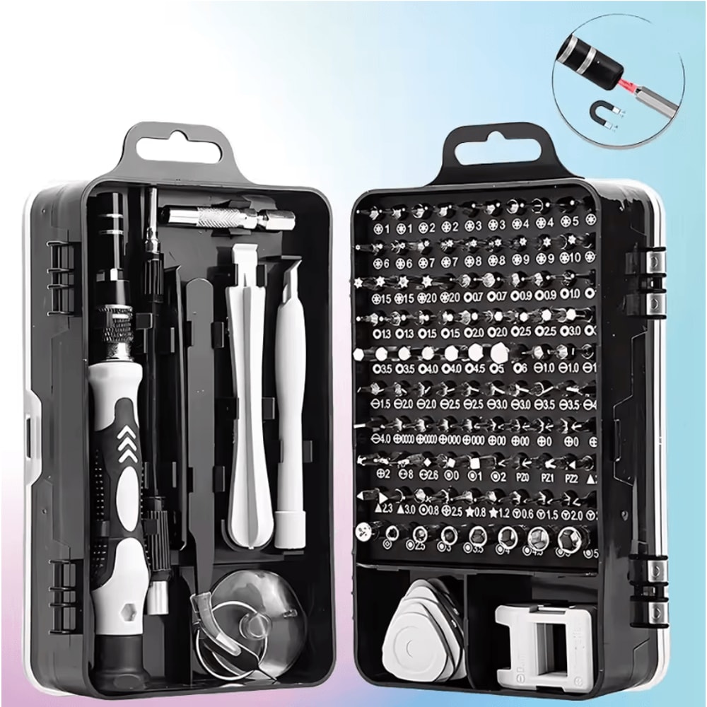 FixMaster 115in1 Precision Magnetic Screwdriver Set With Accessories 0