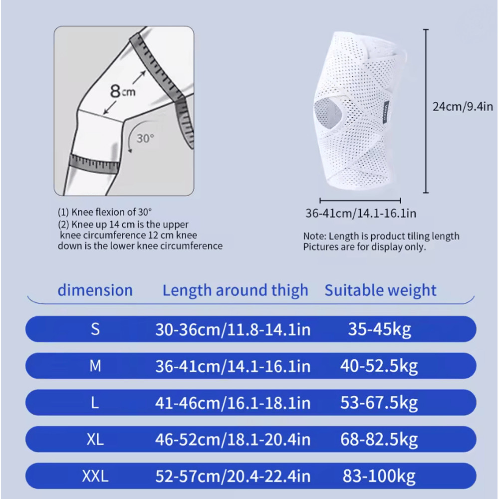 Lightweight Sports Knee Support Sleeves For Running Basketball And Outdoor Training 1