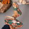 Colorblock Wedge Sandals For Women Casual Summer Outdoor Beach Shoes 2