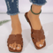 Casual Flat Sandals For Women Versatile Outdoor Slip On Summer Shoes 2