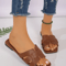 Casual Flat Sandals For Women Versatile Outdoor Slip On Summer Shoes 3