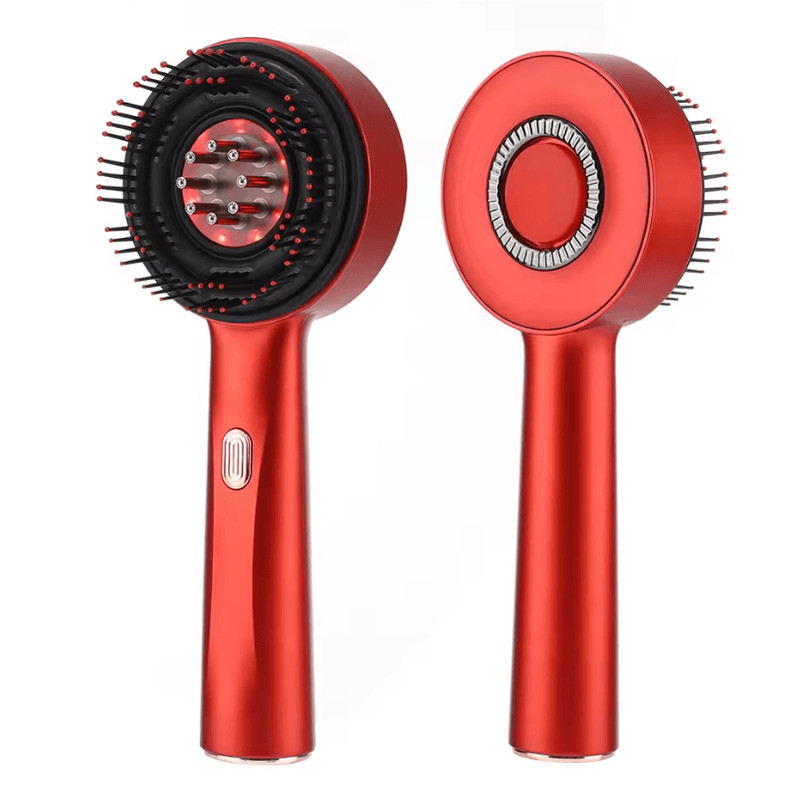 Advanced Electric Massage Comb Red Light Hair Growth Massager With Oil Applicator 2