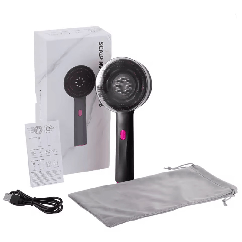 Advanced Electric Massage Comb Red Light Hair Growth Massager With Oil Applicator 4