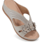 Plus Size Floral Wedge Platform Sandals Non Slip Comfortable Beach Slippers 5