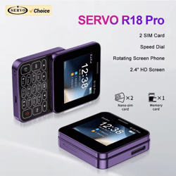 compact rotating screen phone dual sim mini slider with magic voice and flashlight